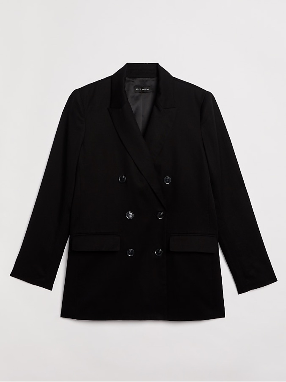 🆕 NWT LOFT VERSA Pure Spun Double Breasted Blazer - Size 12 Regular